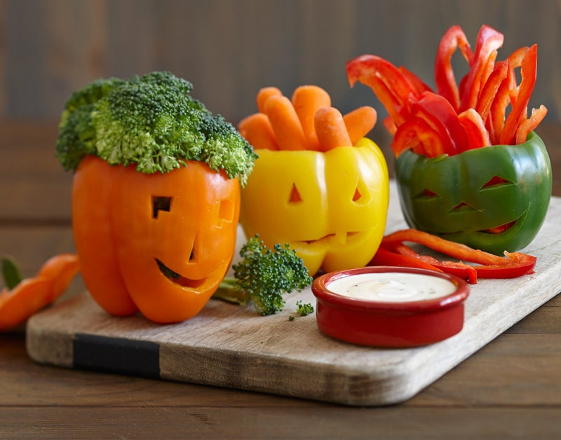 Edible Halloween Craft: Ranch-O-Lantern Platter