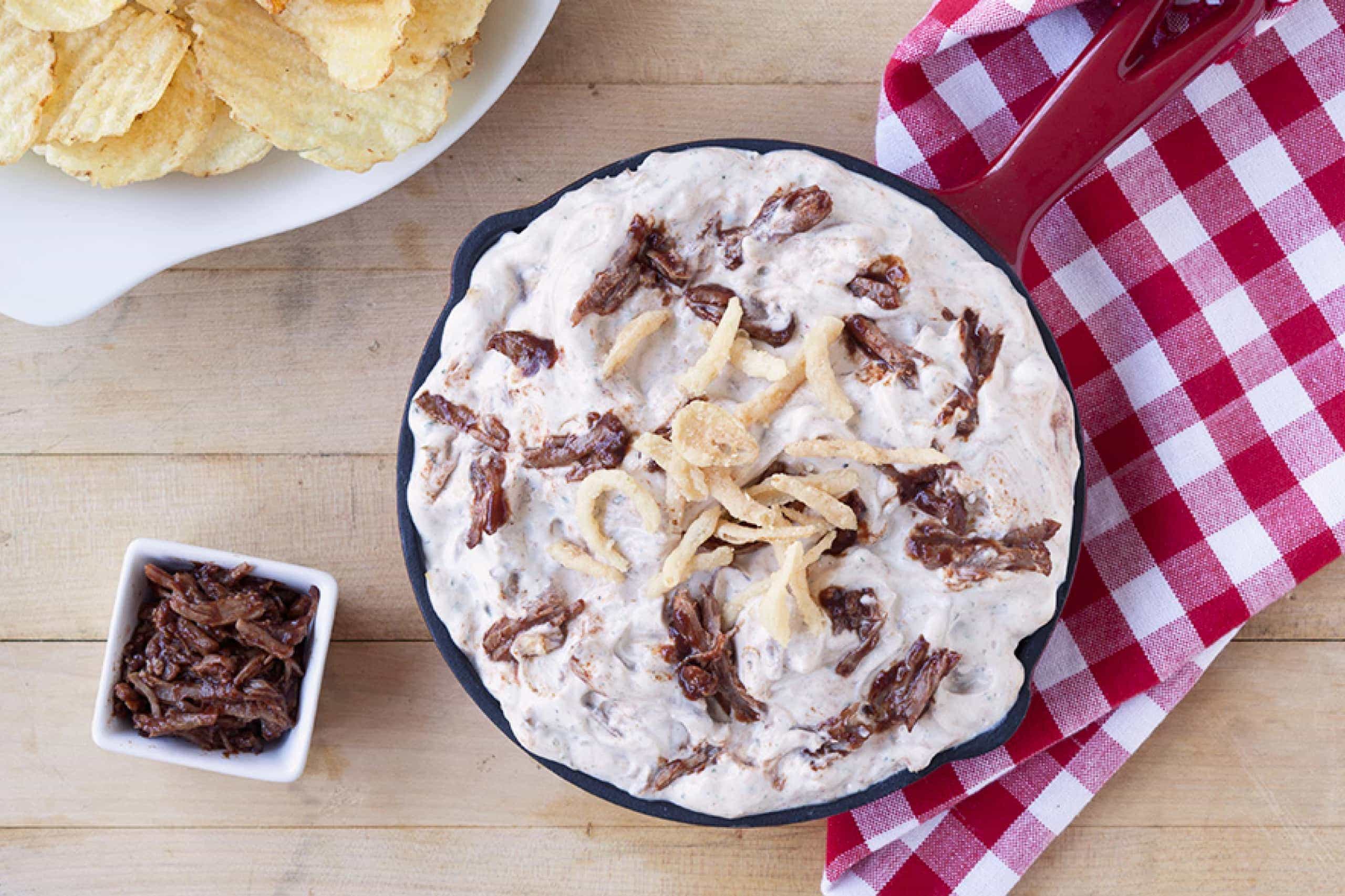 BBQ Pulled Pork and Ranch Dip