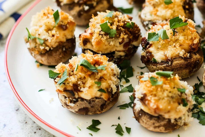 Caramelized Onion and Ranch Mushroom Poppers