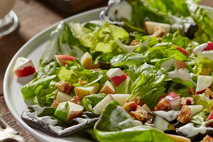 Celery Salad with Apples, Walnuts and Ranch