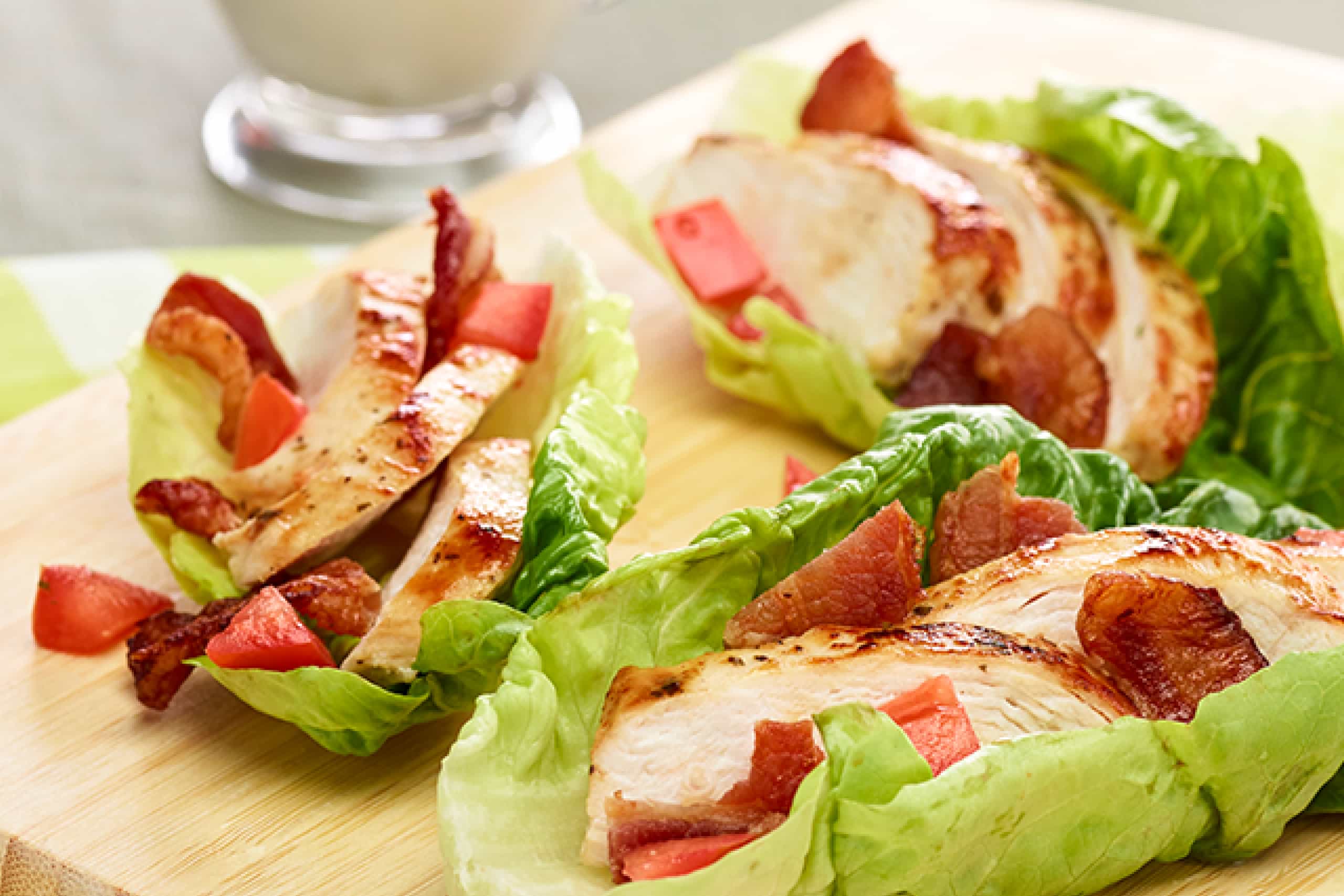 Ranch Chicken and Bacon Lettuce Wraps