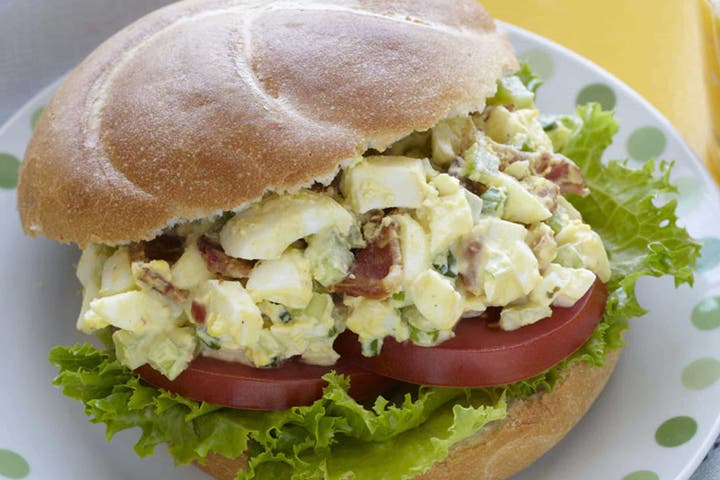 Jalapeño Bacon Ranch and Egg Salad Sandwich