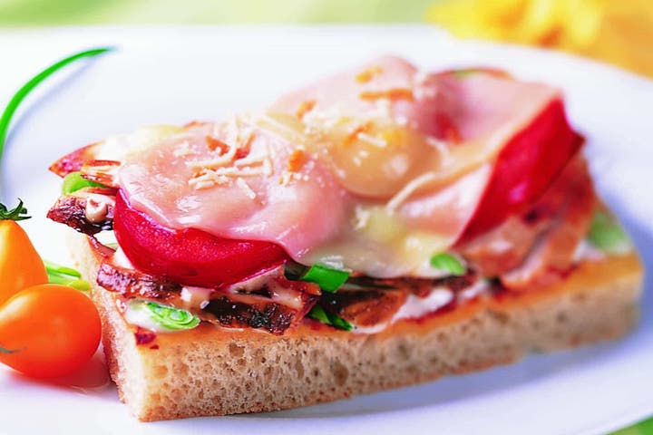Open-Faced Italian Focaccia Sandwich