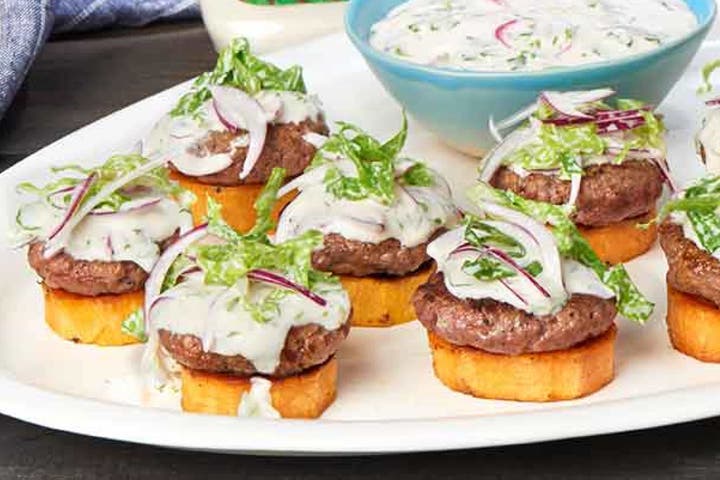 Open-Faced Sweet Potato Stack with Classic Slider Sauce