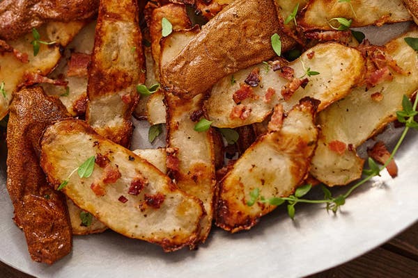 Potato Skin Chips with Ranch and Crispy Bacon