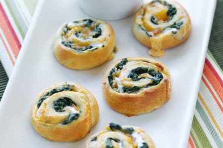 Spinach and Cheese Spirals