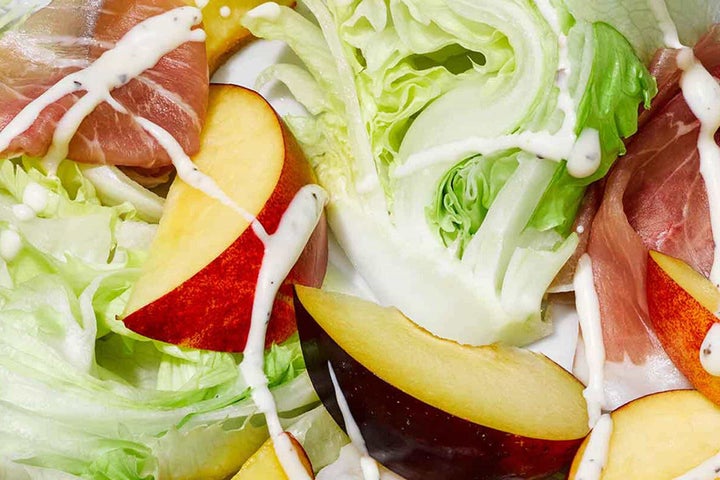 Wedge Salad with Prosciutto & Stone Fruits