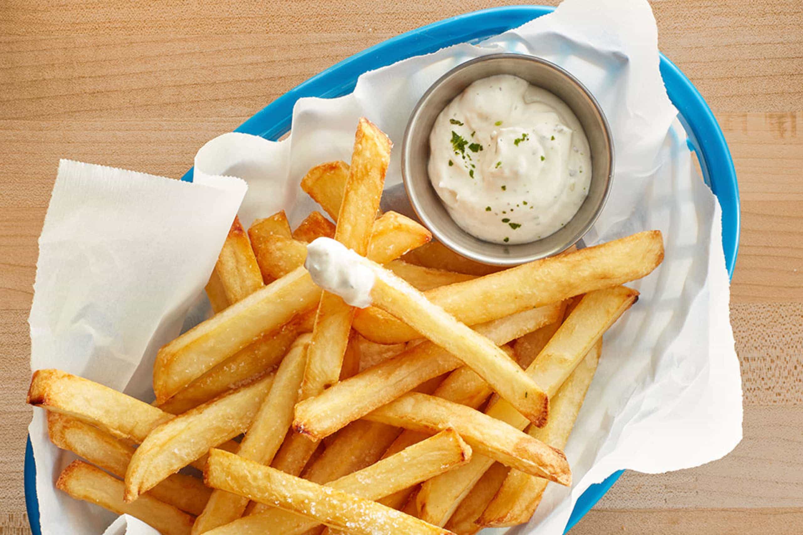 Restaurant Style French Fries with Buttermilk Ranch