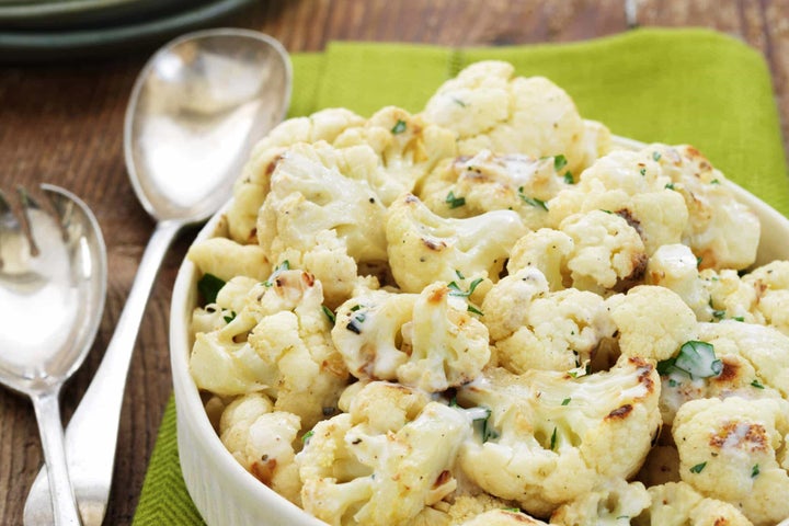 Roasted Cauliflower with Bacon Ranch