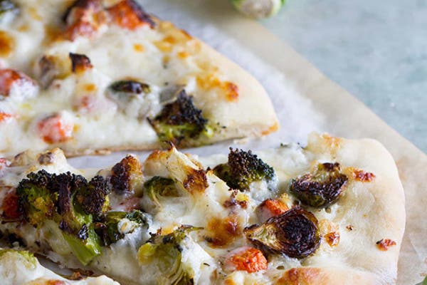 Roasted Vegetable Pizza with Ranch