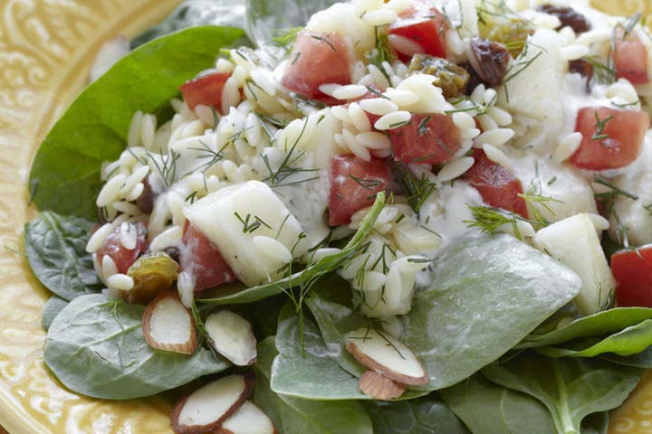 Savory Pear Spinach Salad with Ranch