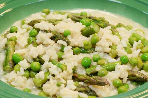 Spring Ranch Risotto with Asparagus and Peas