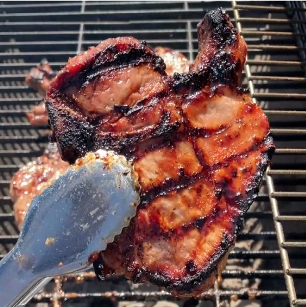 Easy Grilled Maple Ranch Pork Chops