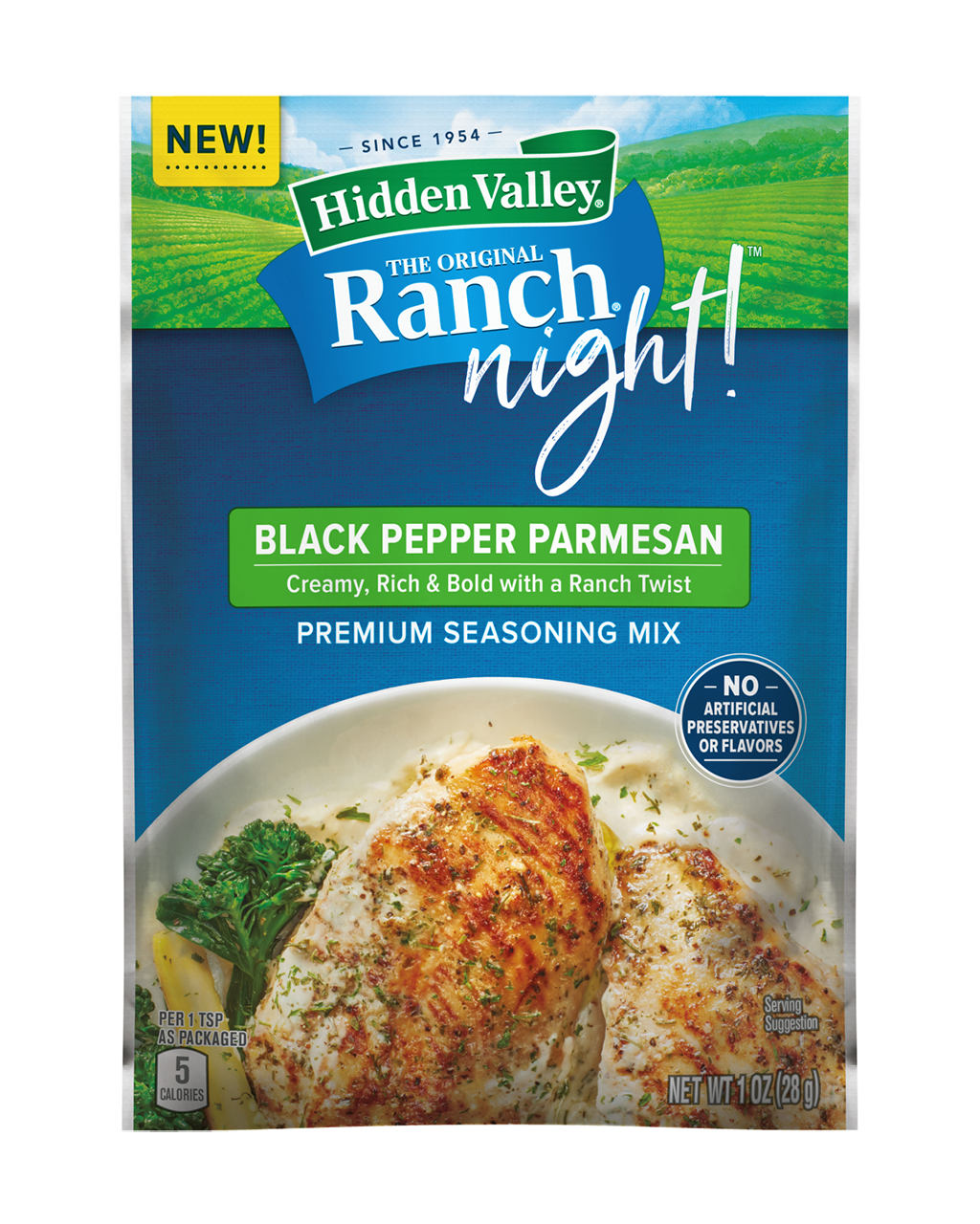 Hidden Valley® Ranch Night!™ Black Pepper Parmesan Premium Seasoning Mix 