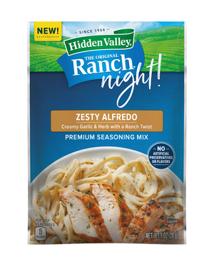 Hidden Valley® Ranch Night!® Zesty Alfredo Premium Seasoning Mix 