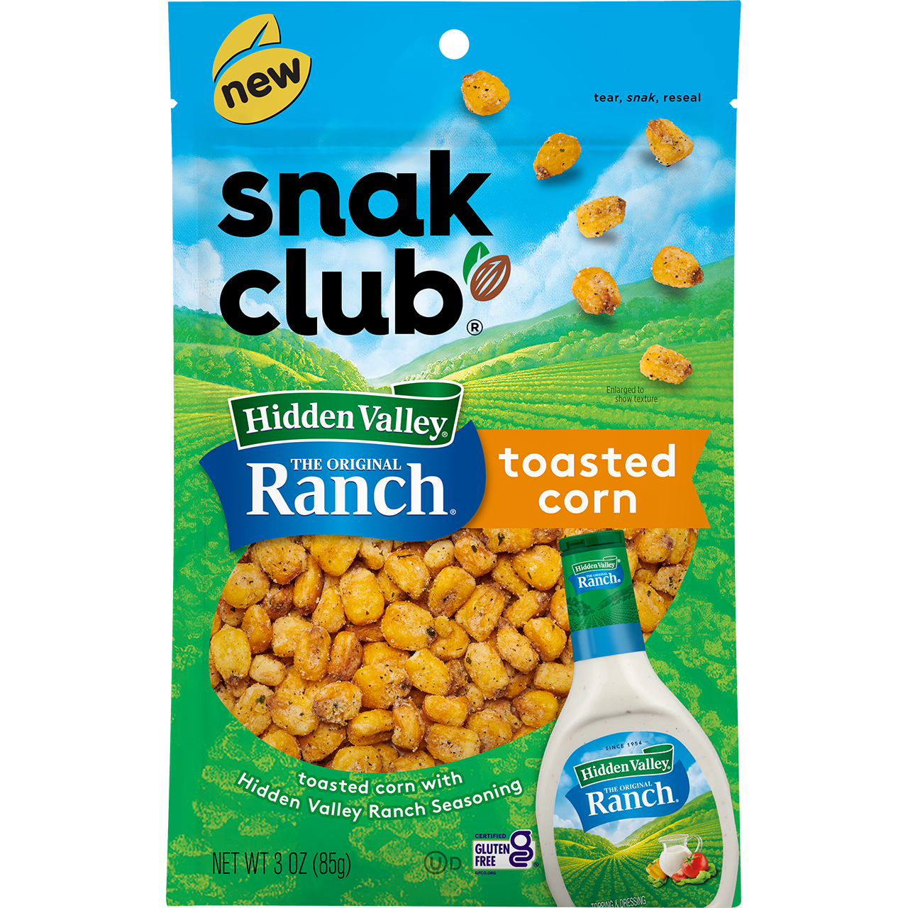 Snak Club® Toasted Corn with Hidden Valley® Ranch Seasoning
