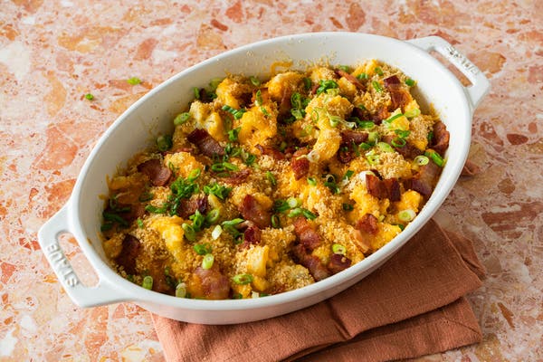 Loaded Cauliflower Casserole with Cheezy Ranch