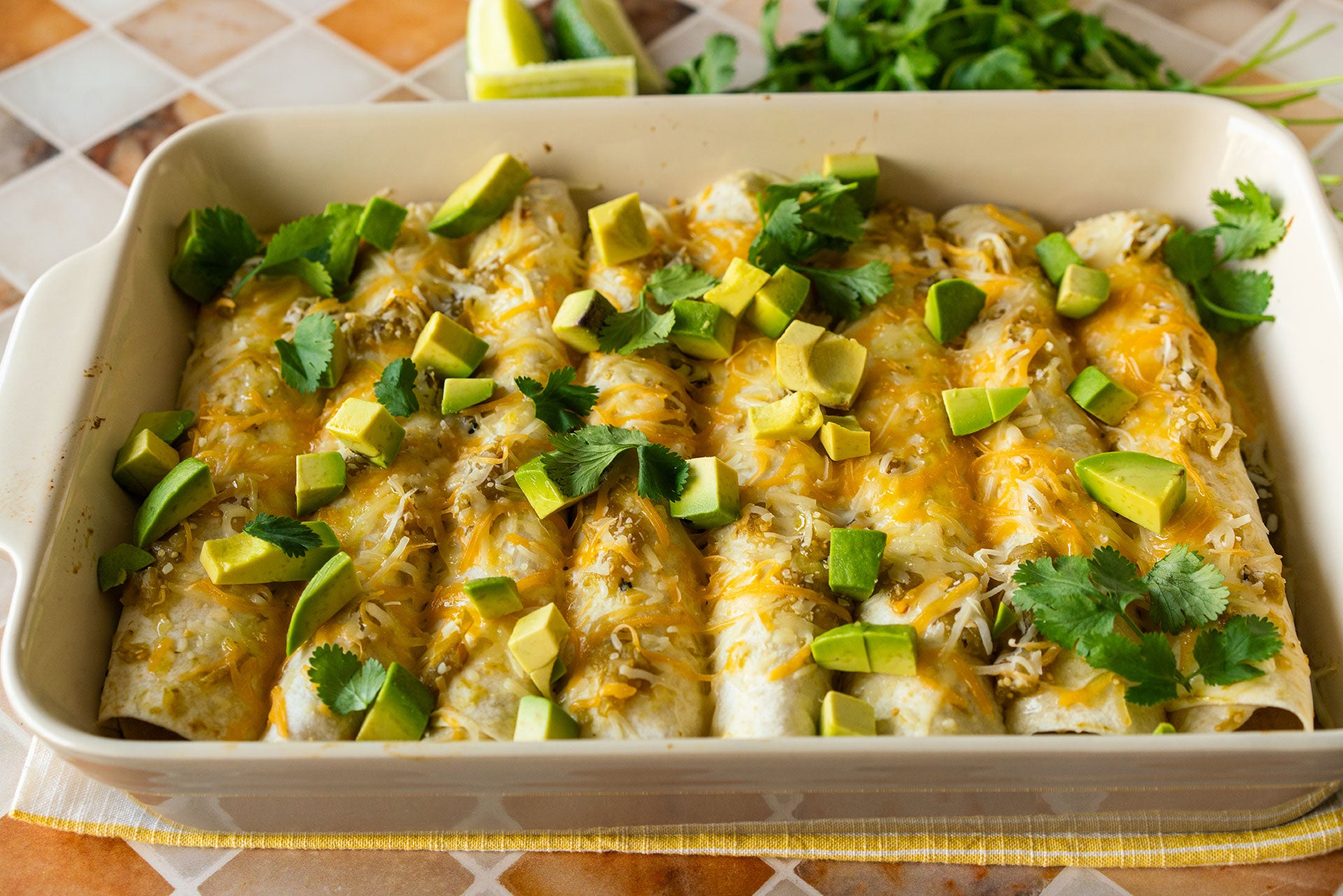 Easy Cheesy Chicken Enchiladas with Cheezy Ranch